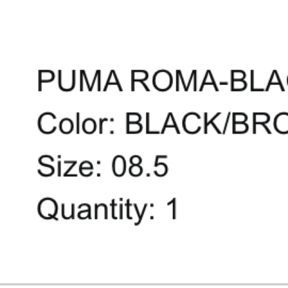 PUMA Roma Black and Brown Footwear